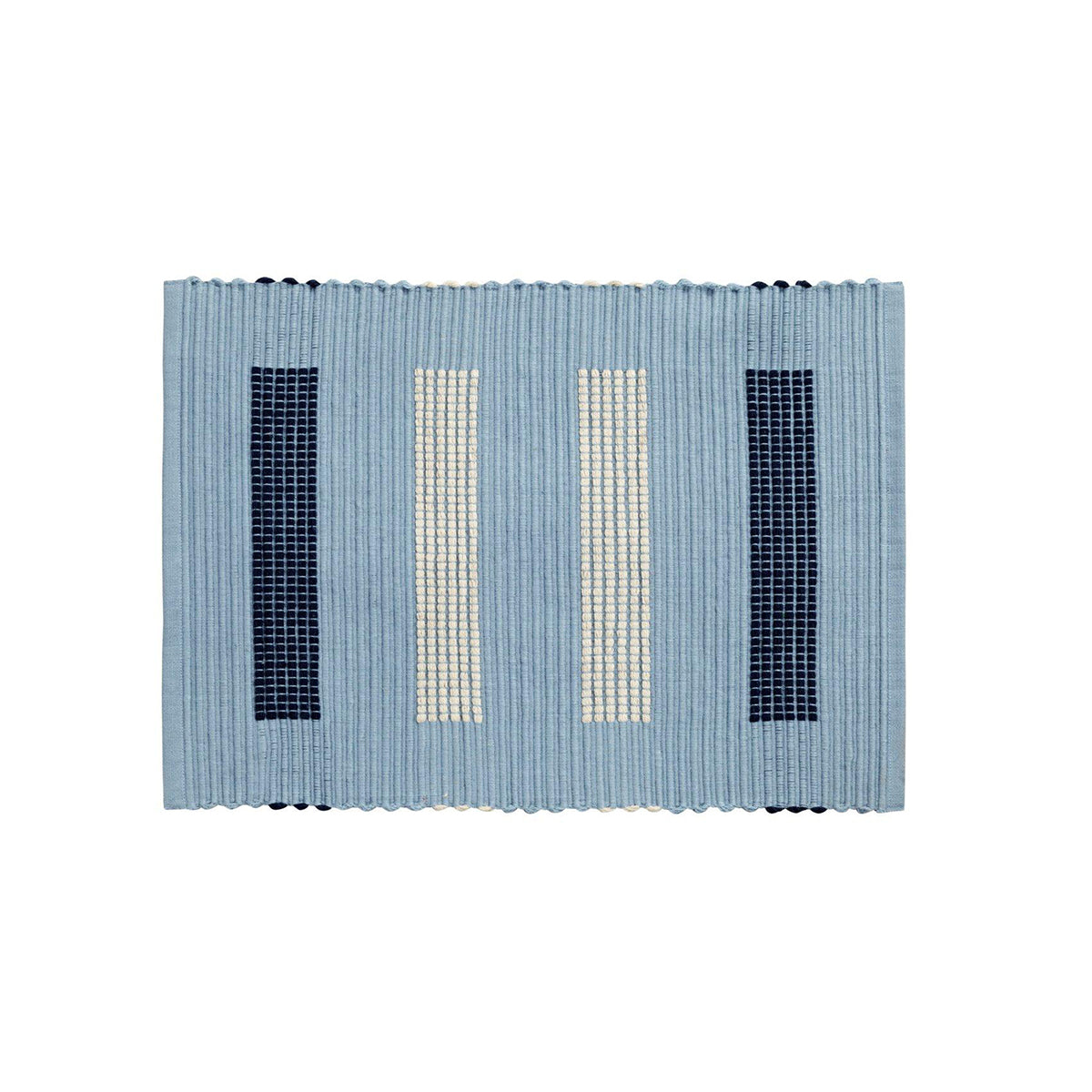Maspar Pathway 100% Cotton Woven Yarn Dyed Placemat Blue