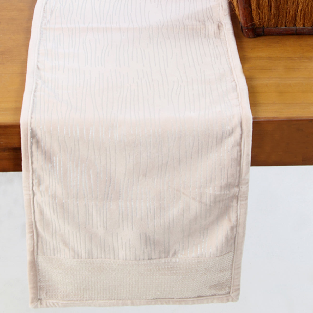 Maspar Branch 100% Cotton Print Foil Runner Purple