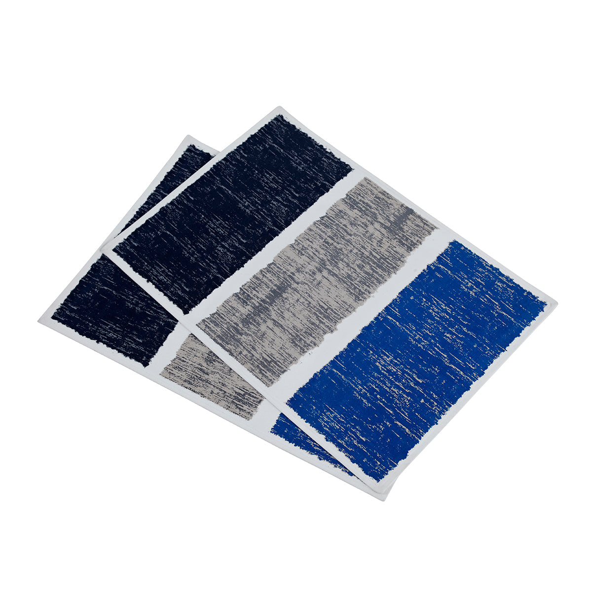 Maspar Baffling Band Prt 100% Cotton Printed Placemat Set Blue
