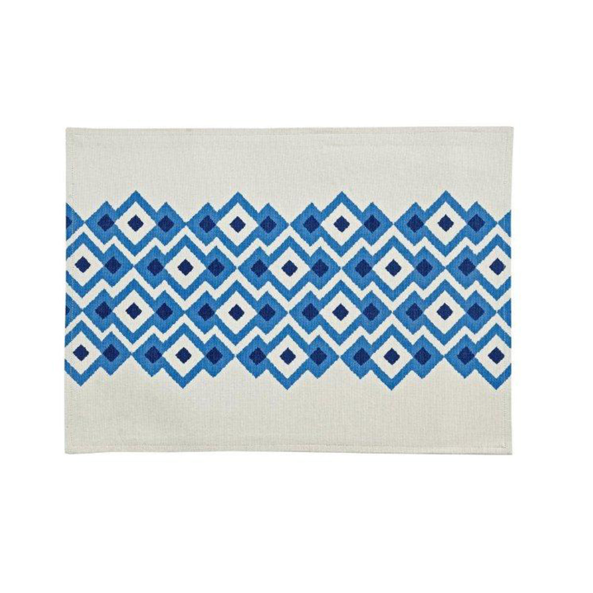 Maspar Diamond Dots 100% Cotton Printed Placemat Set Blue