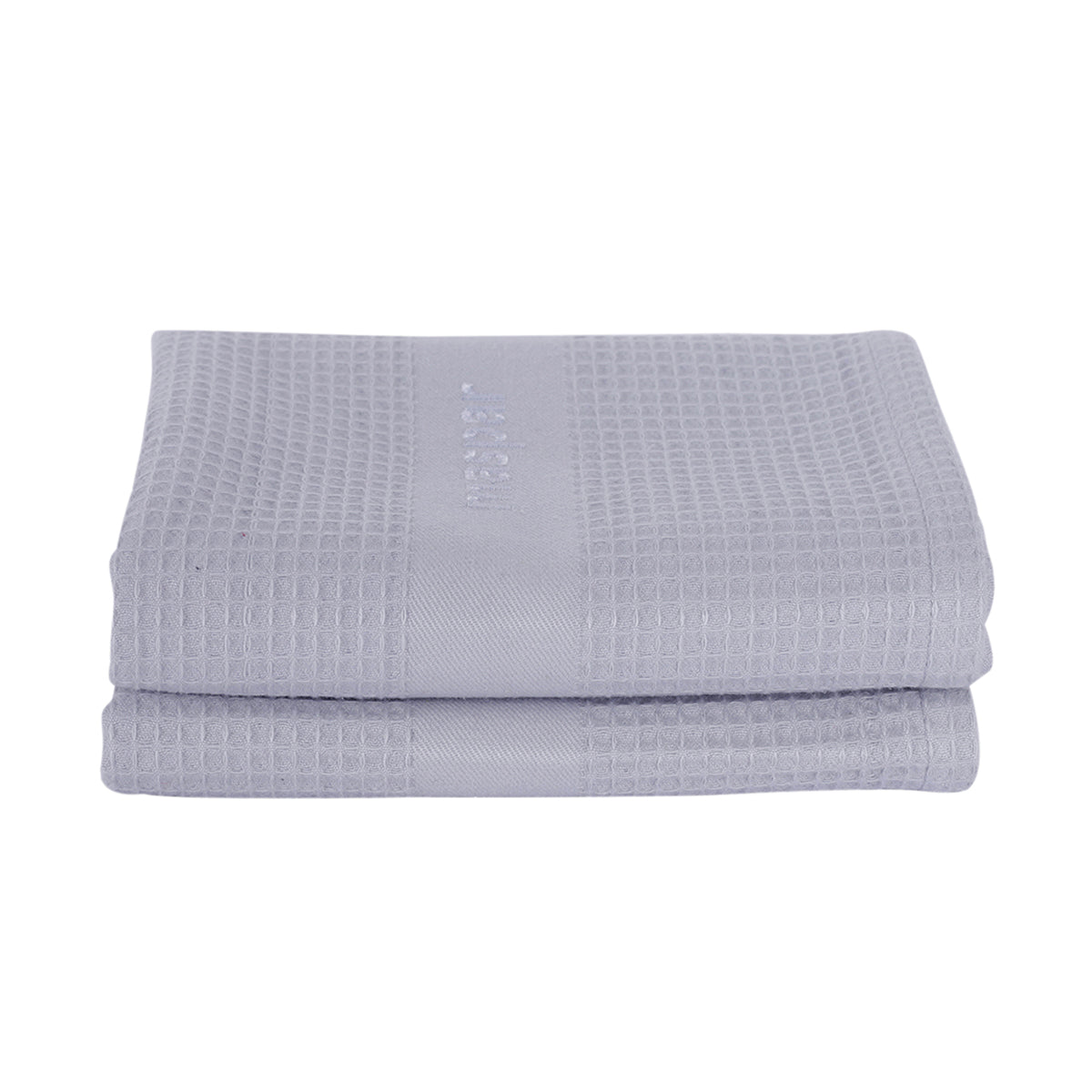 Catalina Waffle Antimicrobial Antifungal Super Absorbent Quick Dry Gym/Travel Vapour Blue Towel Set