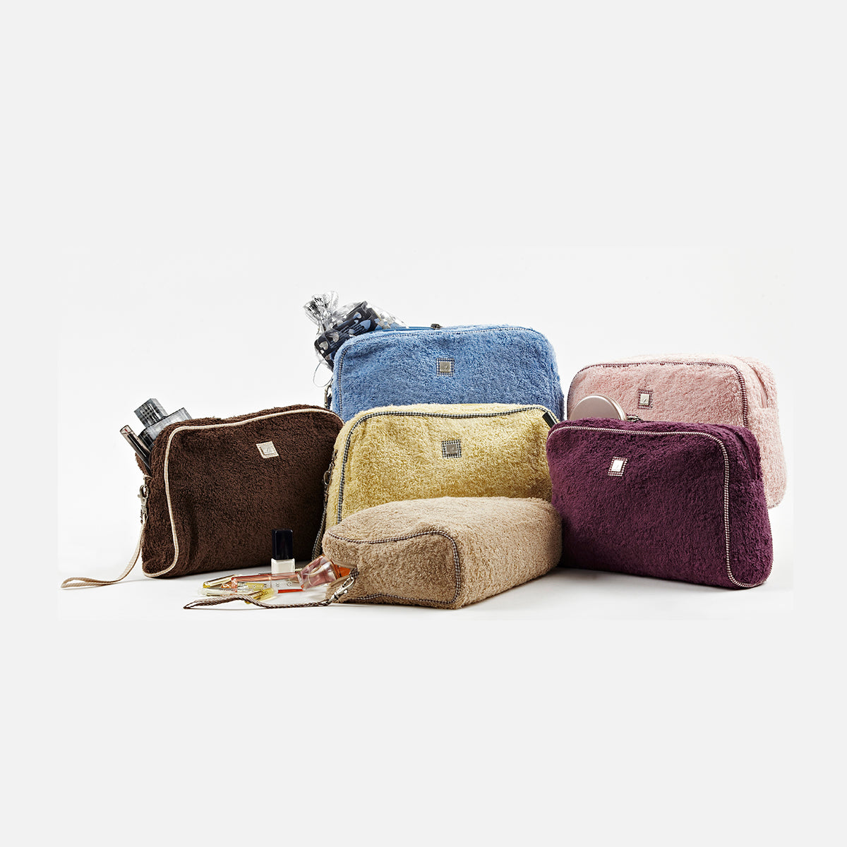 Maspar Terry Towel Toiletry Kit Blue