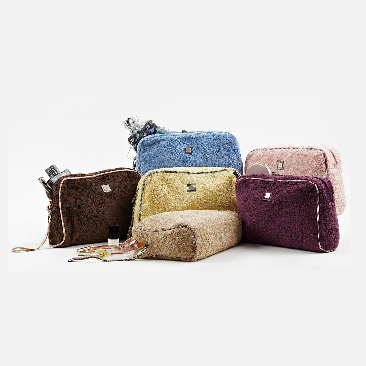 Maspar Terry Towel Toiletry Kit Purple