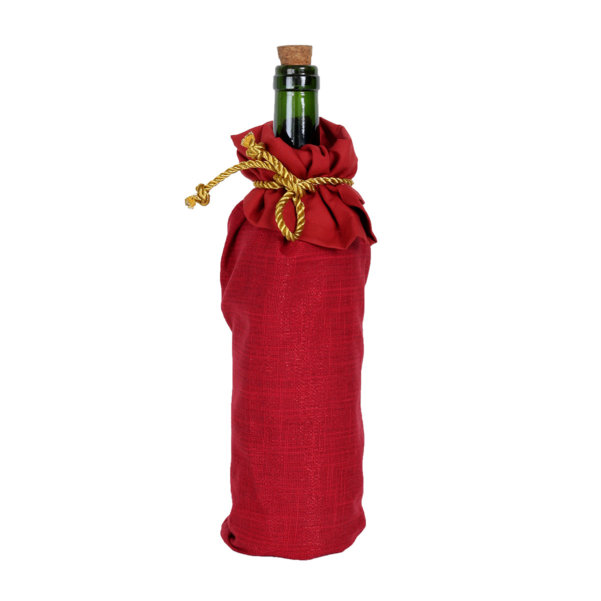 Solid Lurex 90%Cotton10%Lurex Solid Red Wine Bag