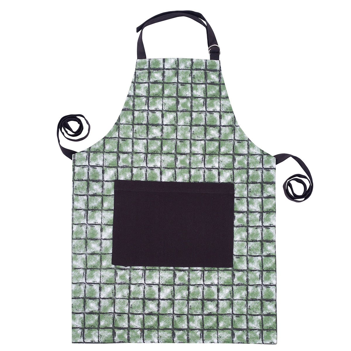 Shadow Check Green 1 Pc Apron