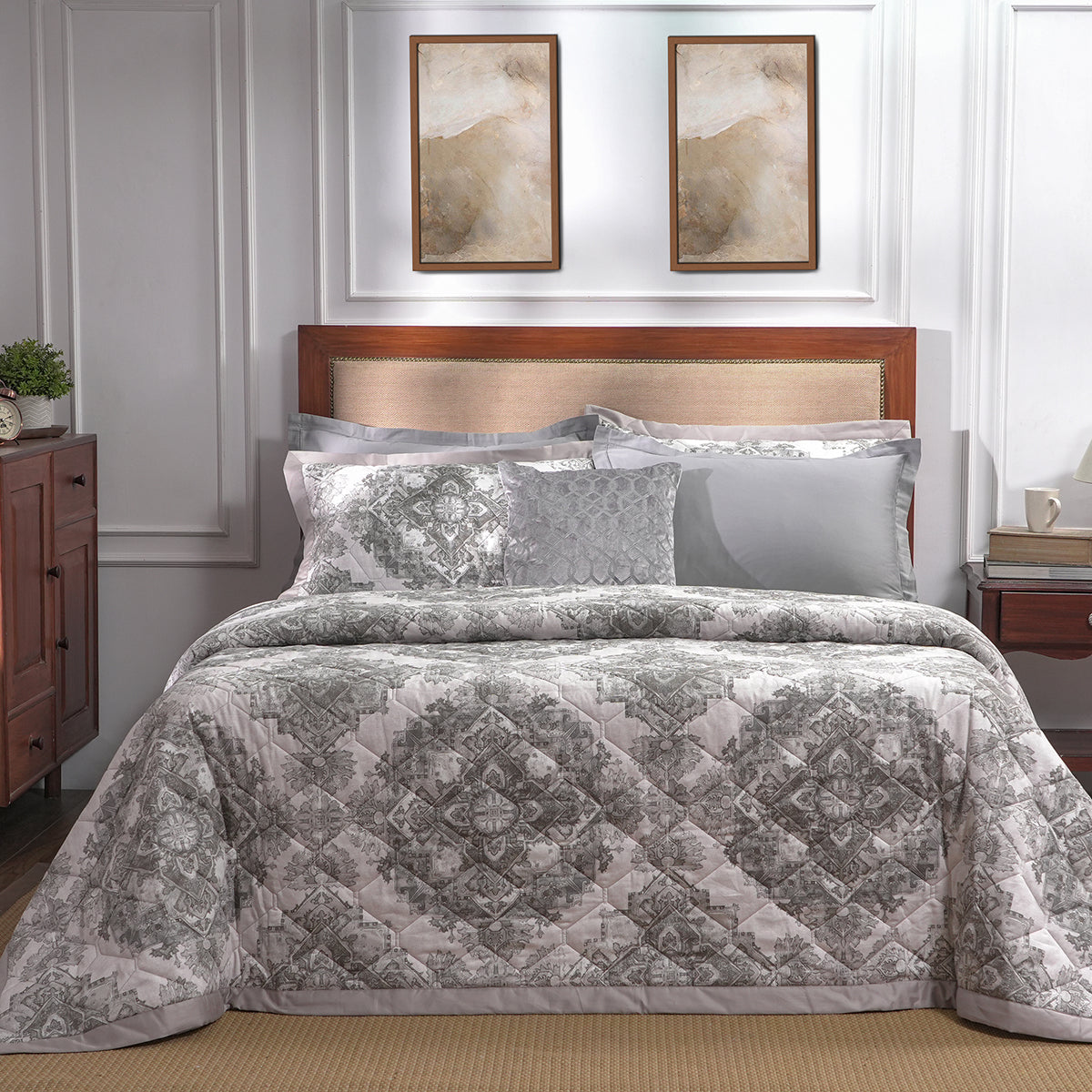 8PC Quilt/Quilted Bed Cover Set Utopian Regan Excessive Extreme
