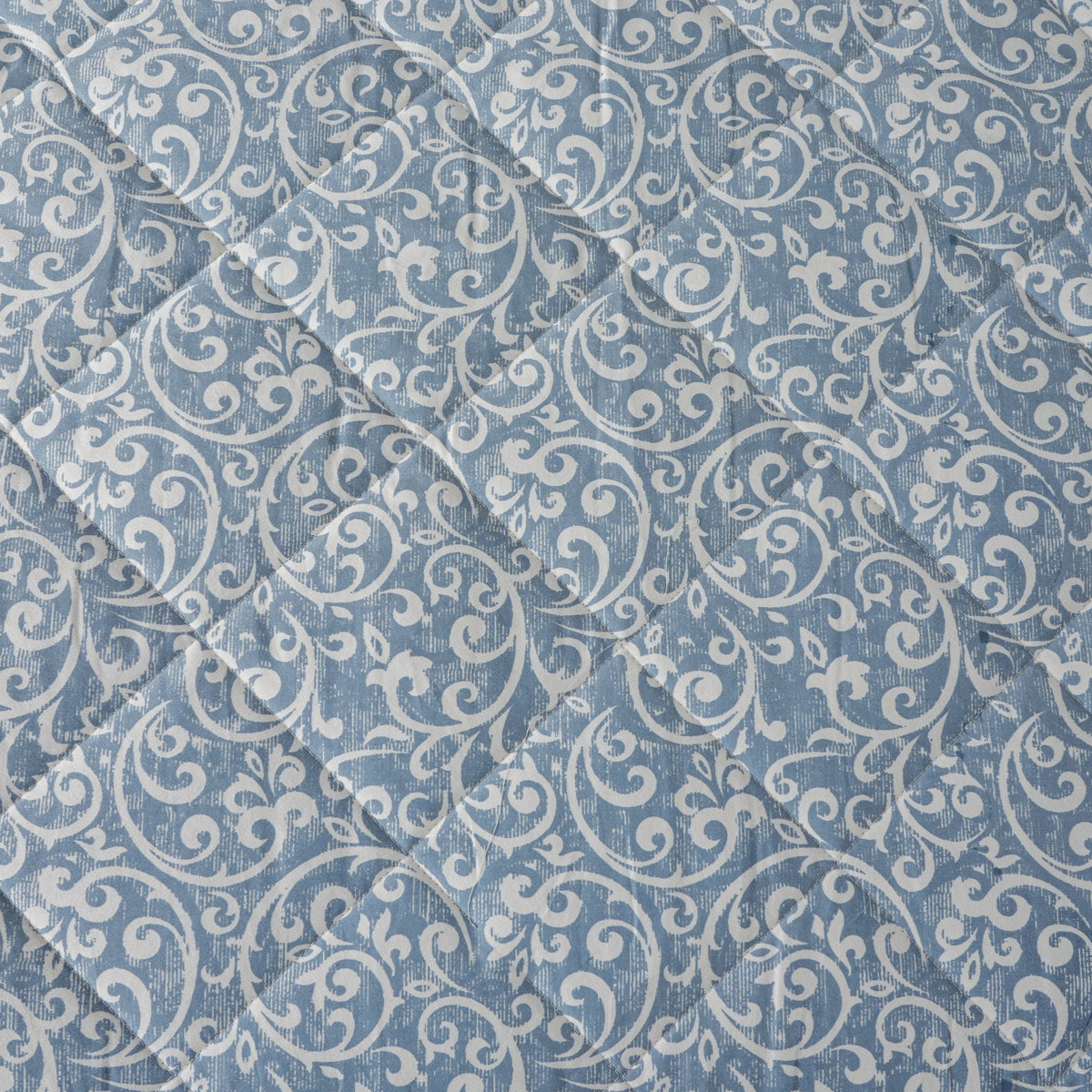 8PC Acanthus Serenity Visual Treat Quilted Quilt Set