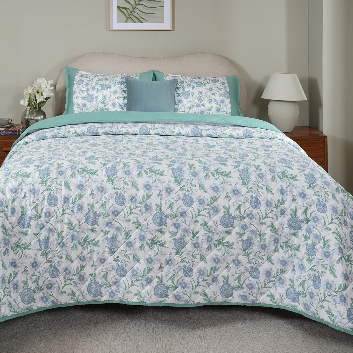 Sensory Bloom Blooming Petals 4 pcs Blue Quilt Set