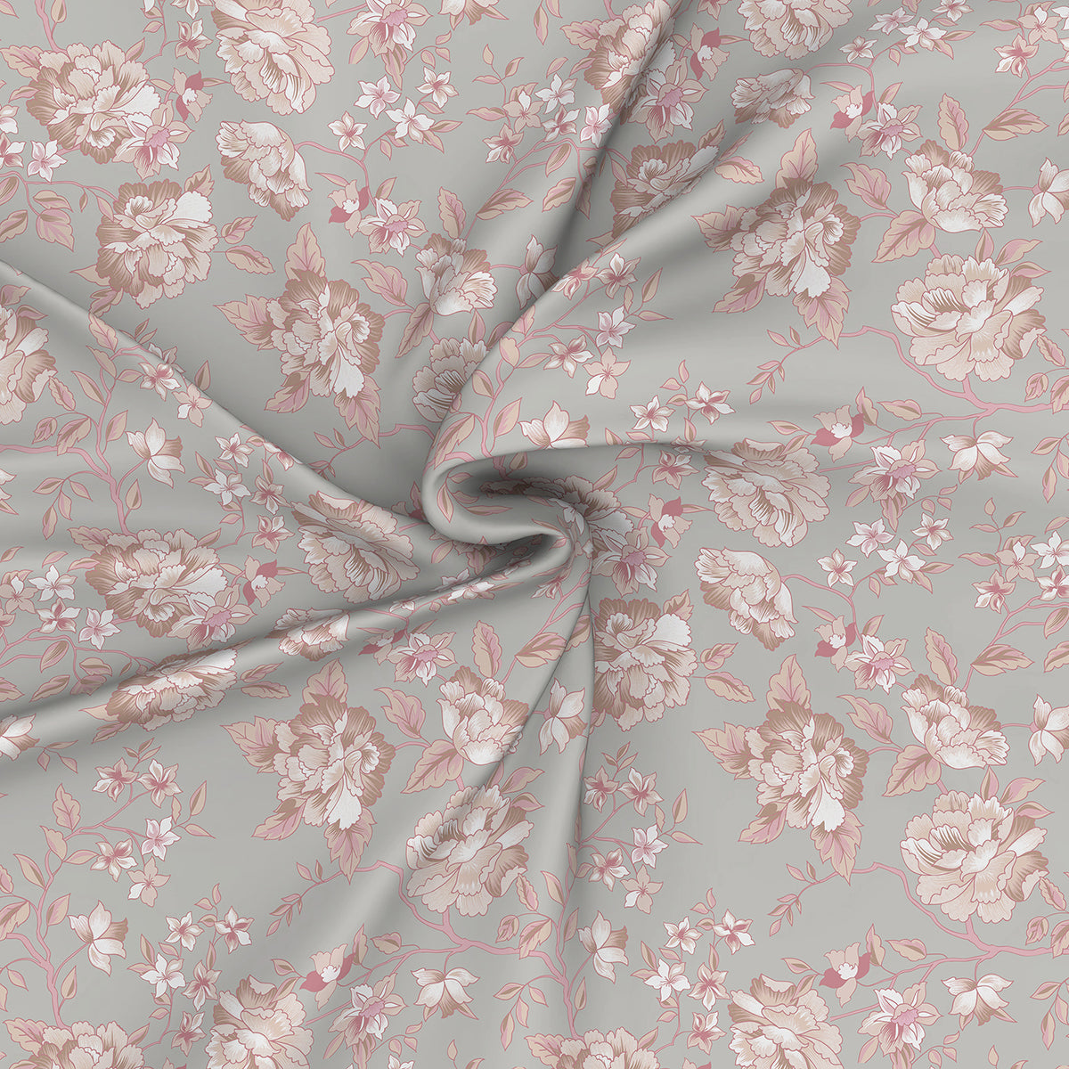 Ardour Atelien Printed Bed Sheet With 2 Pillow Covers