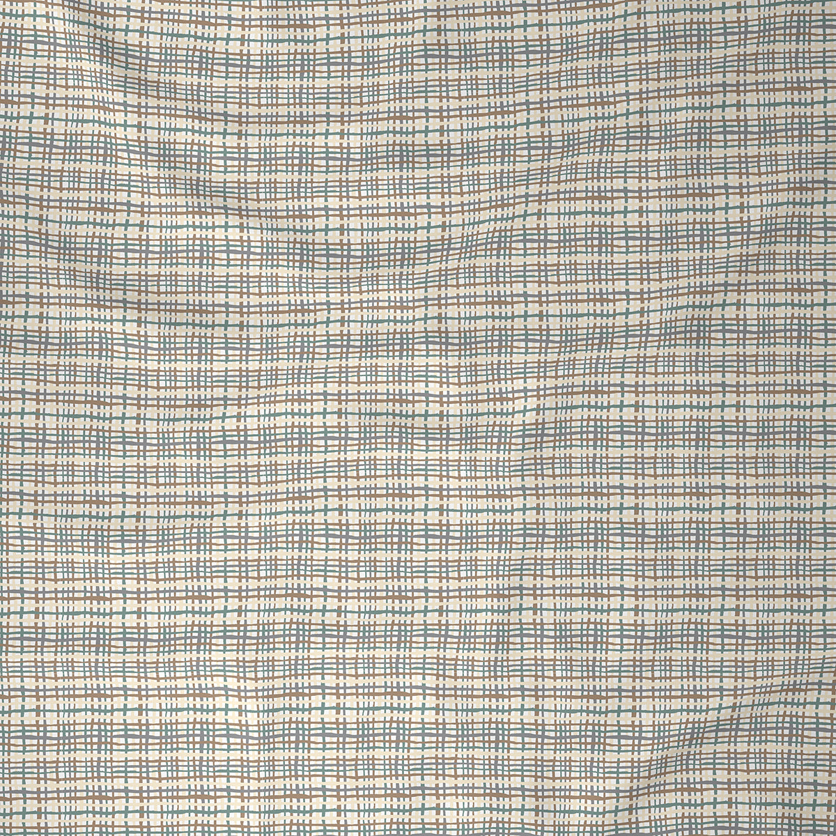 Inhouse Ardour Tiffany Printed 200 TC 100% Cotton Neutral Bed Sheet with Pillow Case