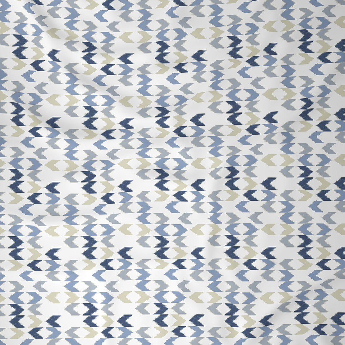 Inhouse Ardour Ingrid Printed 200 TC 100% Cotton Blue Bed Sheet with Pillow Case