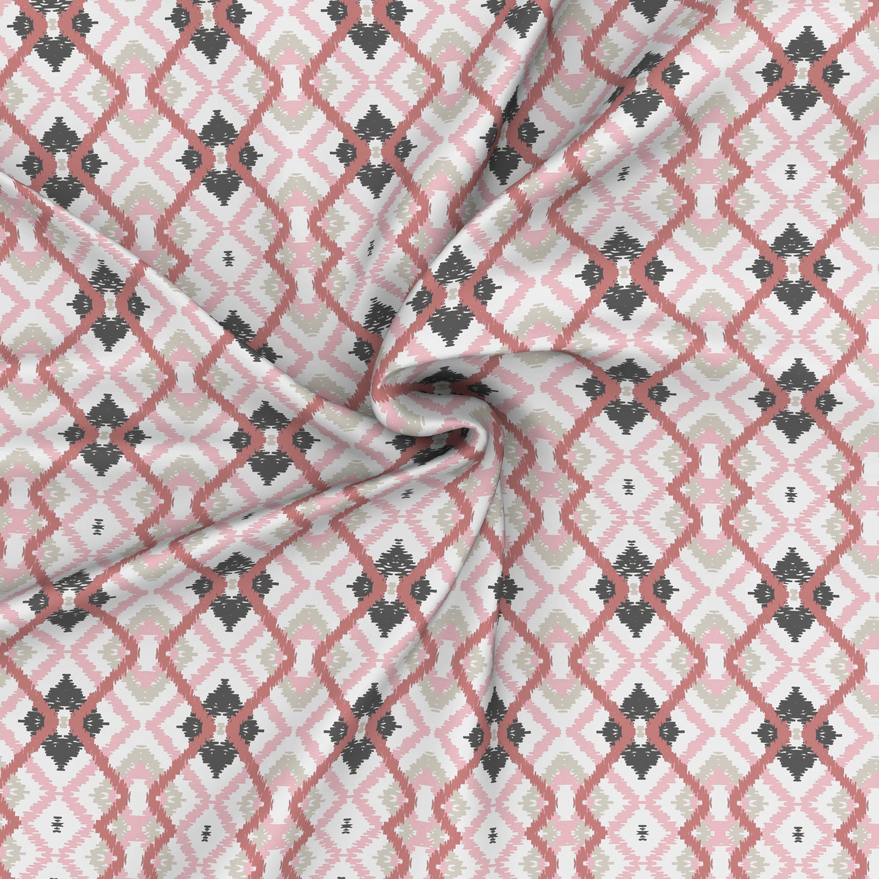 Florescence Cayden Printed 100% Cotton Red Bed Sheet