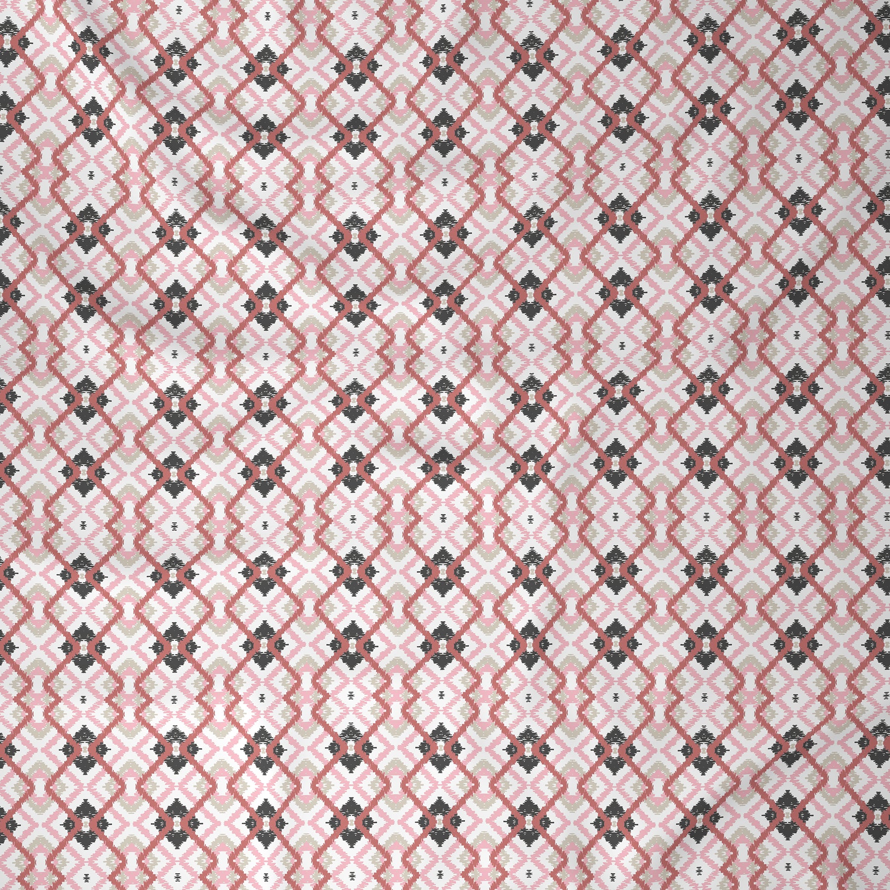 Florescence Cayden Printed 100% Cotton Red Bed Sheet