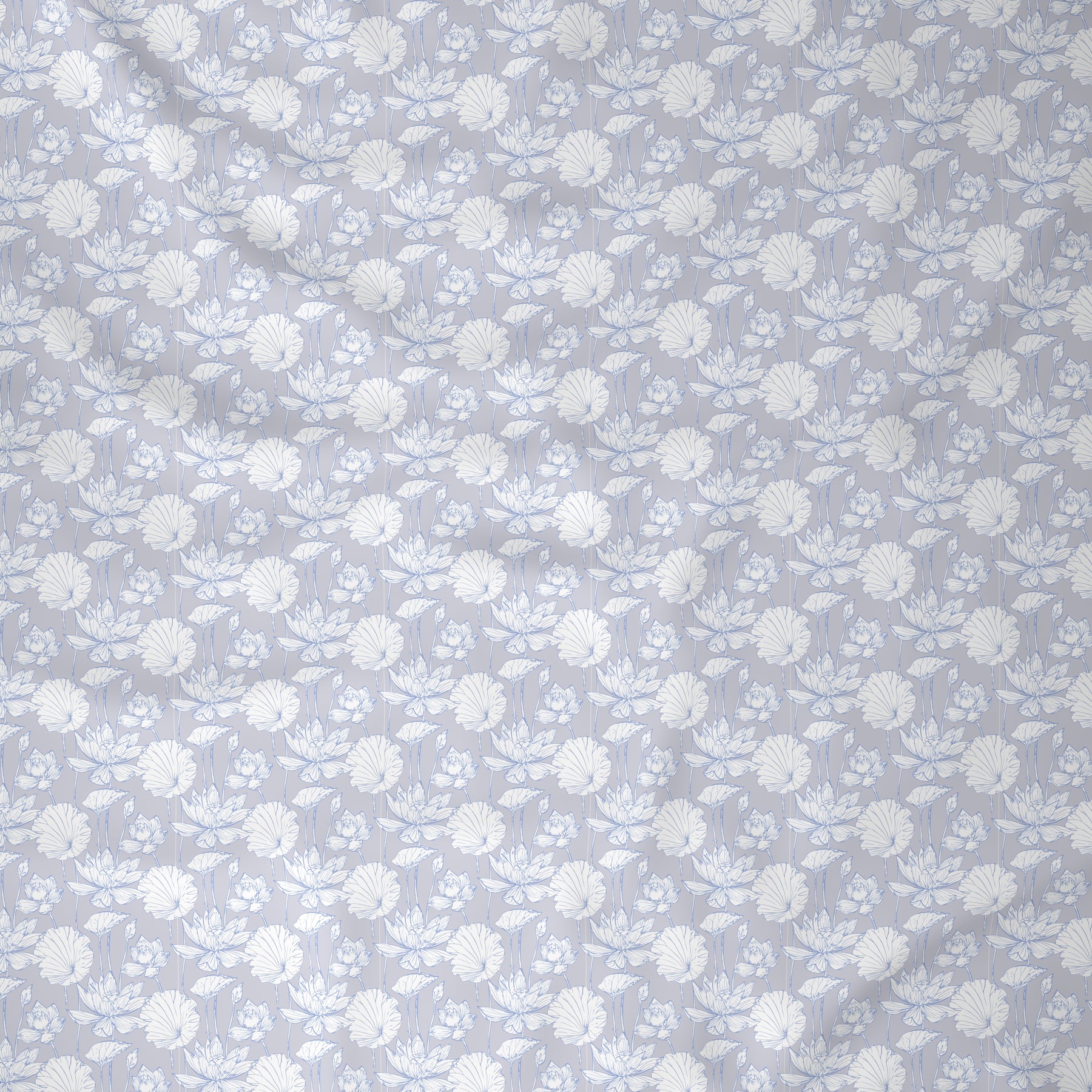Backyard Patio Albrecht Printed 100%Cotton Blue Bed Sheet with Pillow Case