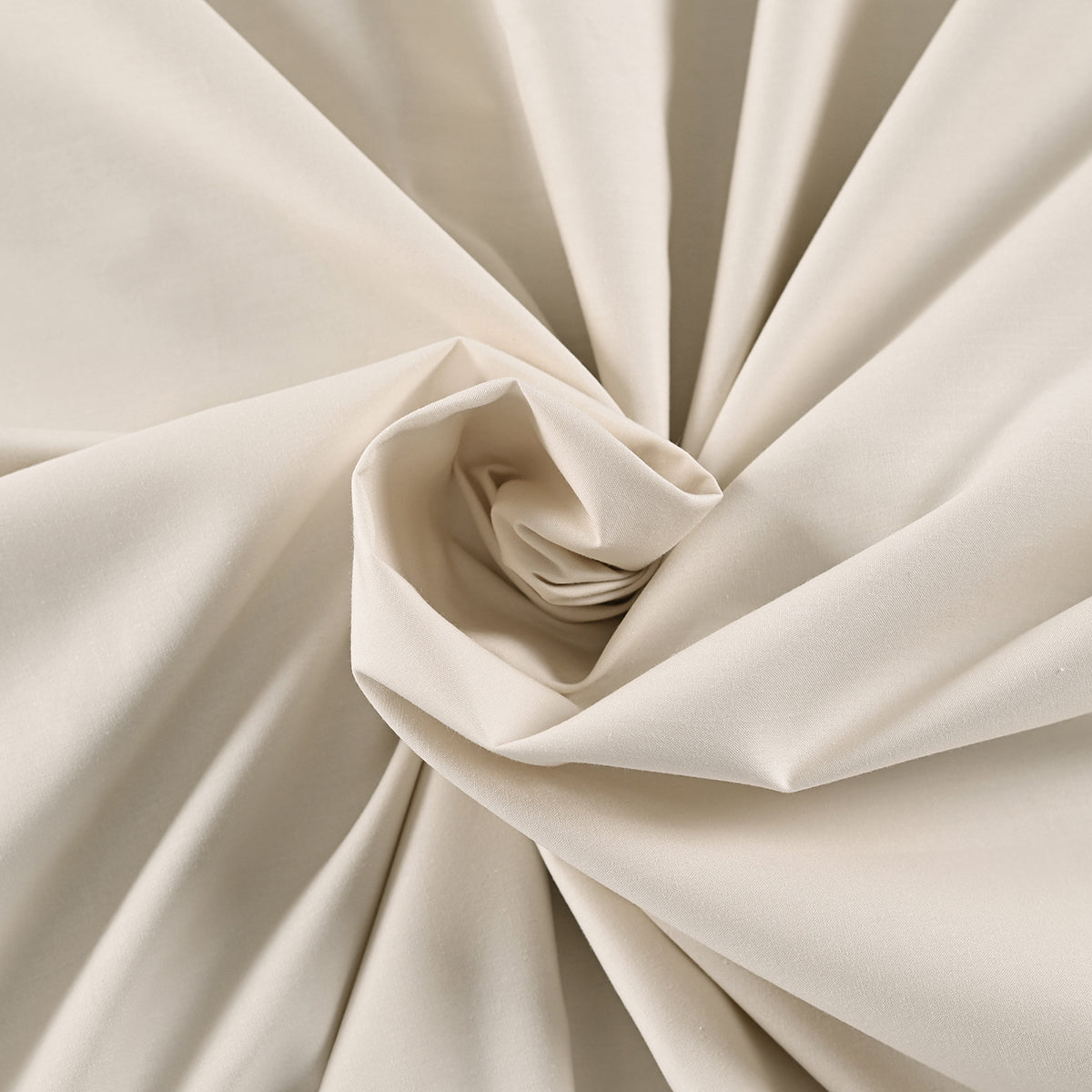 Eden Crisp & Light Weight 100% Cotton Solid Beige Bed Sheet with Pillow Case
