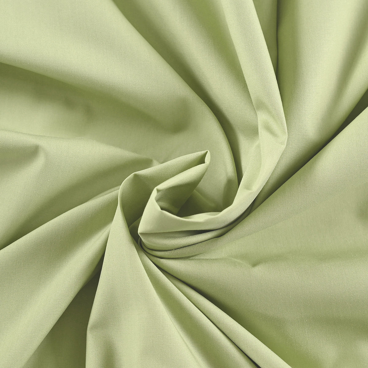 Eden Crisp & Light Weight 100% Cotton Solid Green Bed Sheet with Pillow Case