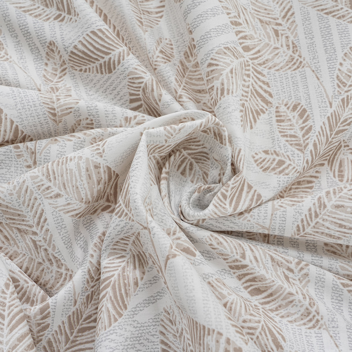 Optimist Bloom Tropical Texture 100% Cotton Printed Bed Sheet with Pillow Case