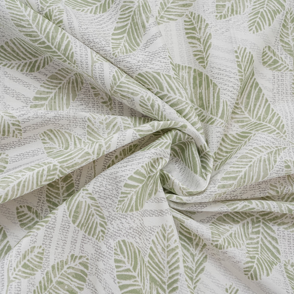Optimist Bloom Tropical Texture 100% Cotton Printed Bed Sheet with Pillow Case