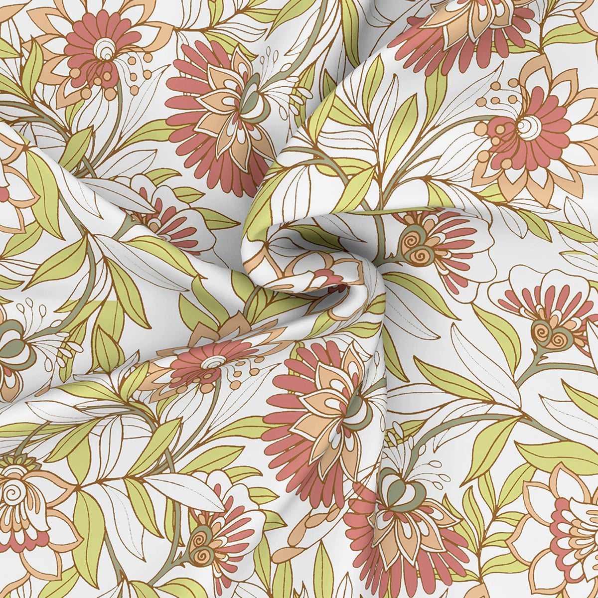 Royal Botanic 144TC Cotton Bed Sheet With Pillow Case