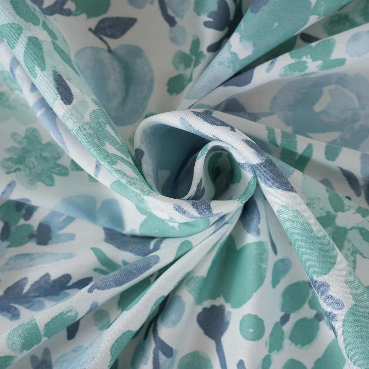 Sensory Bloom Zesty 100% Cotton Aqua Bed Sheet with Pillow Case