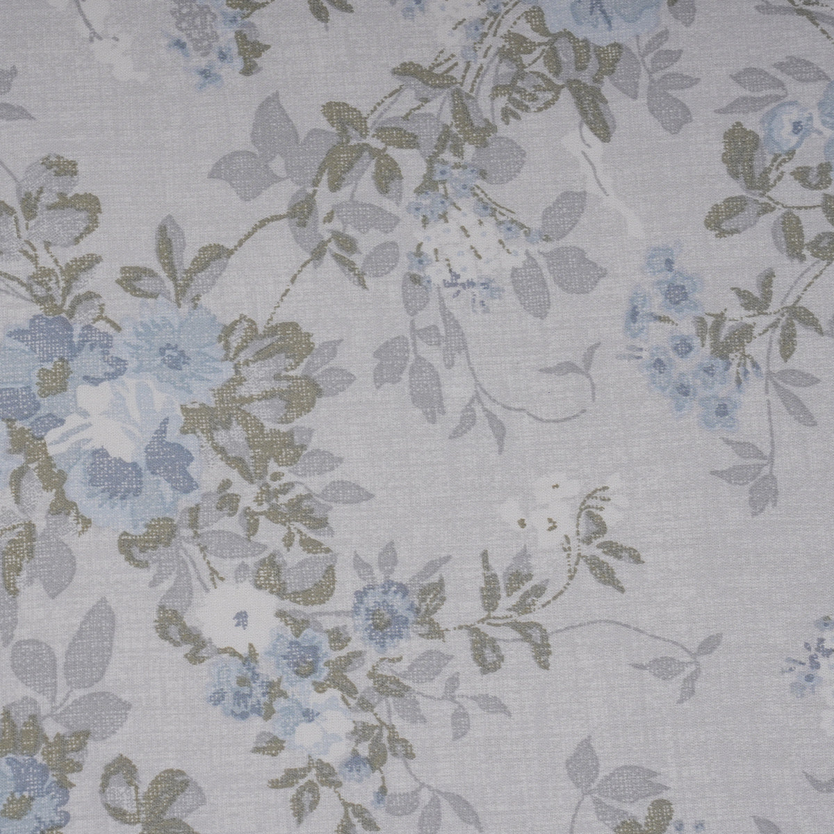Sensory Bloom Flowerland 100% Cotton Blue Bed Sheet with Pillow Case