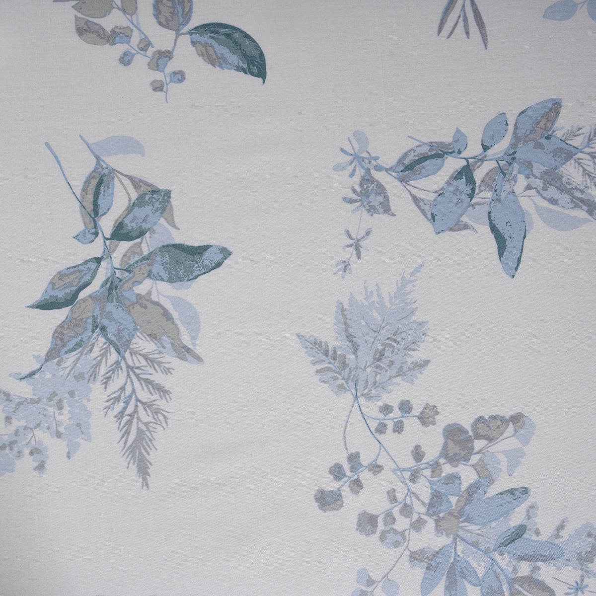 Sensory Bloom Edenia 100% Cotton Blue Bed Sheet with Pillow Case