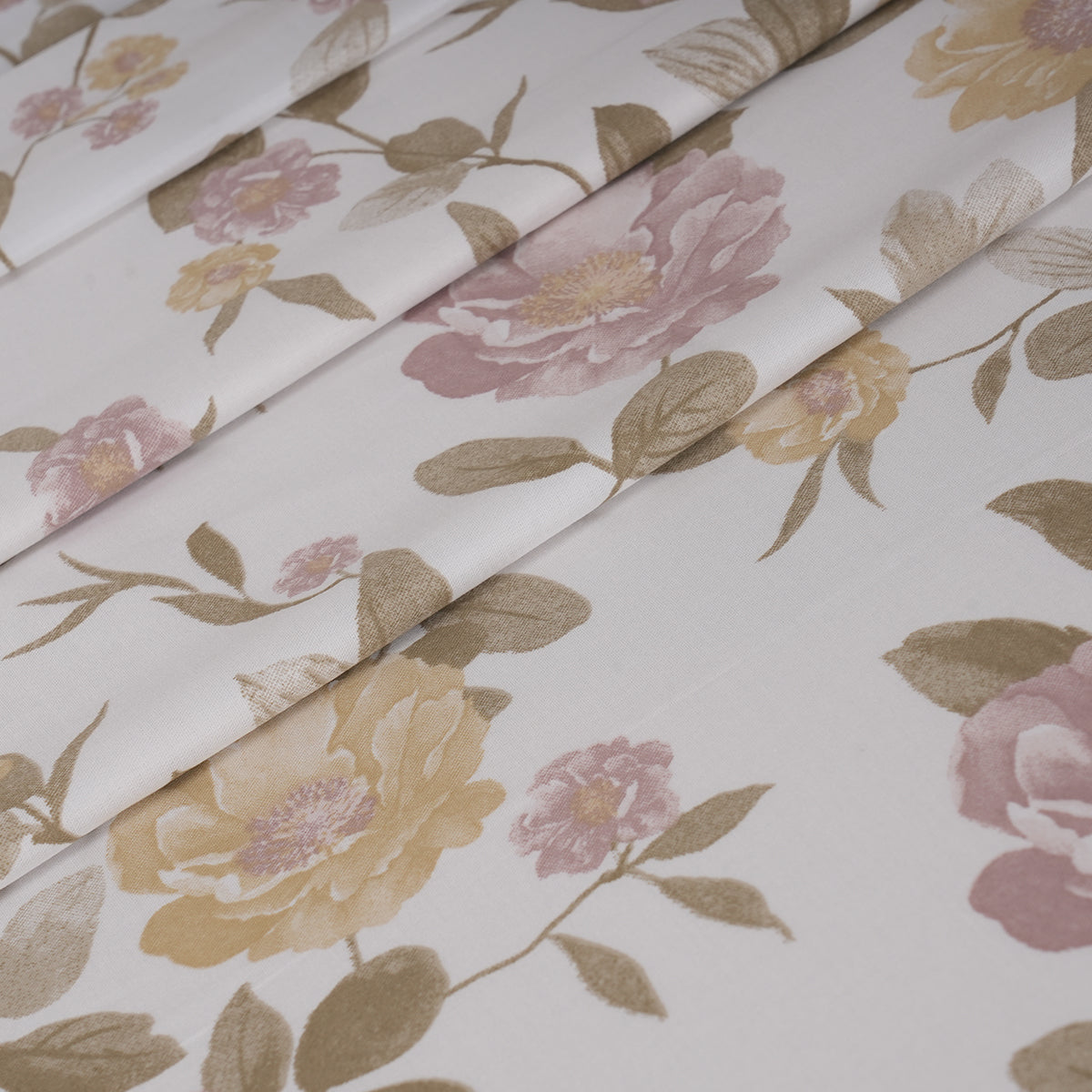 Sensory Bloom Blossom Meadow 100% Cotton Pink Bed Sheet with Pillow Case