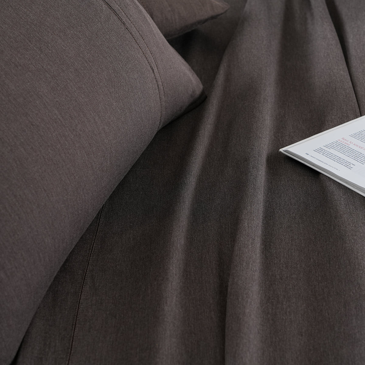 Emmie Made With Egyptian Cotton Ultra Soft Brown Bed Sheet