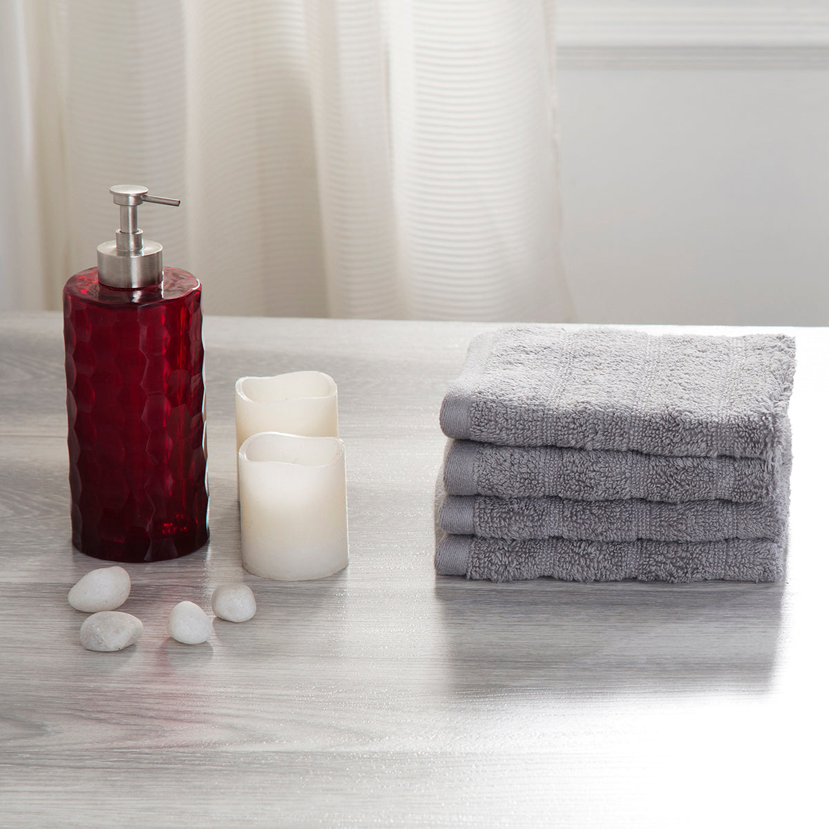 Casper Antimicrobial Antifungal Super Absorbent & Lofty Frost Grey Towel Set