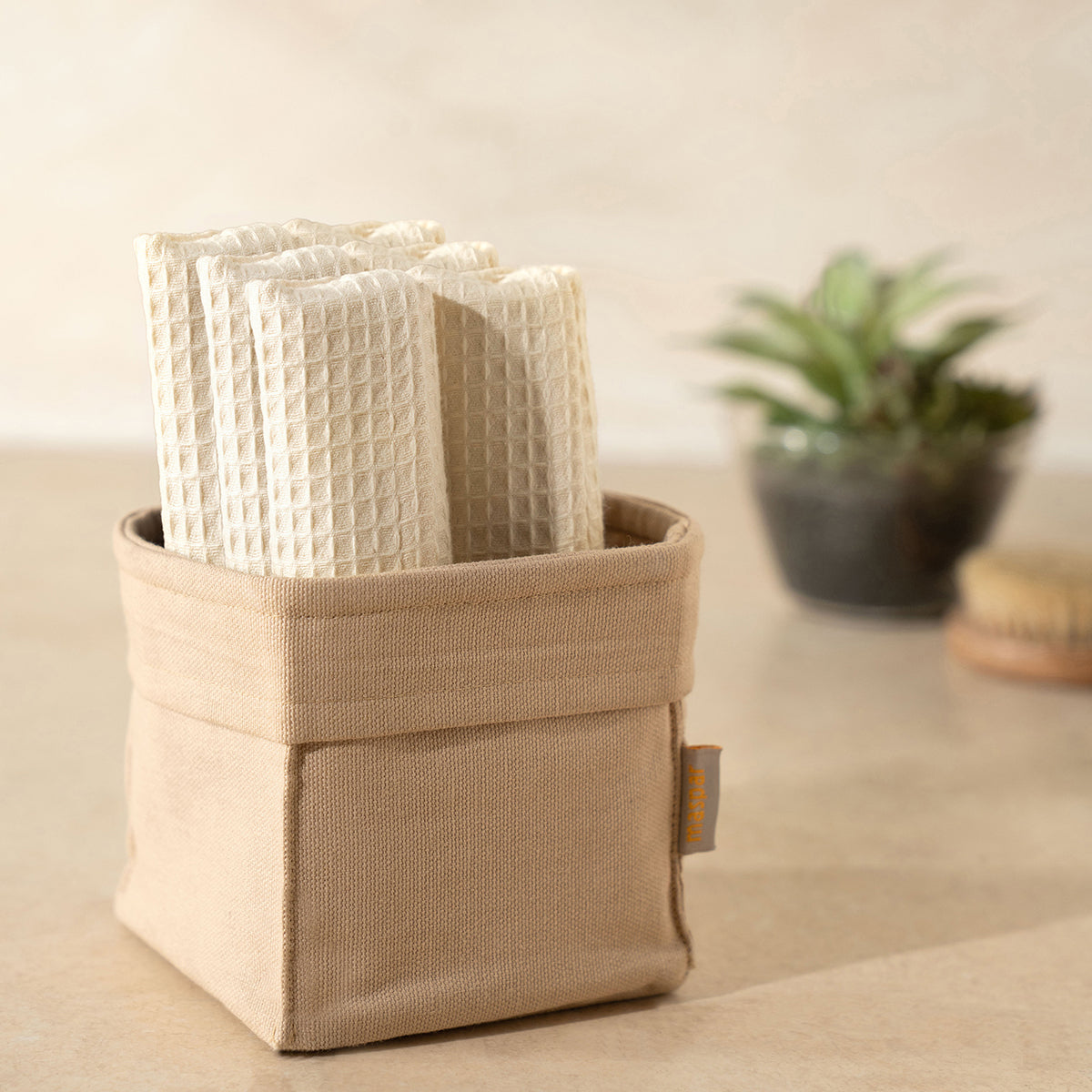 Catalina Waffle Antimicrobial Antifungal Super Absorbent Quick Dry Gym/Travel Cream Towel