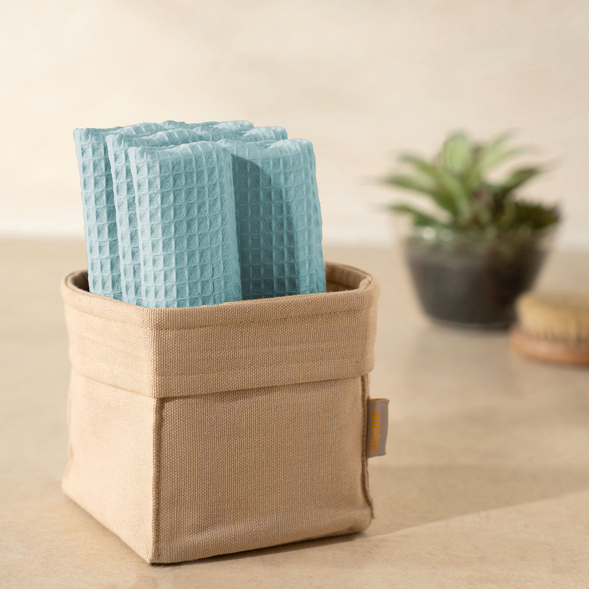 Catalina Waffle Antimicrobial Antifungal Super Absorbent Quick Dry Gym/Travel Nile Blue Towel