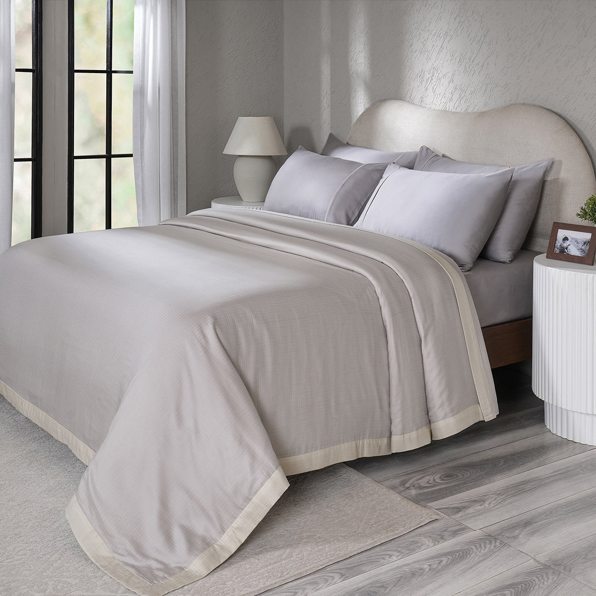 Clear Grid extremely soft Grey Dohar
