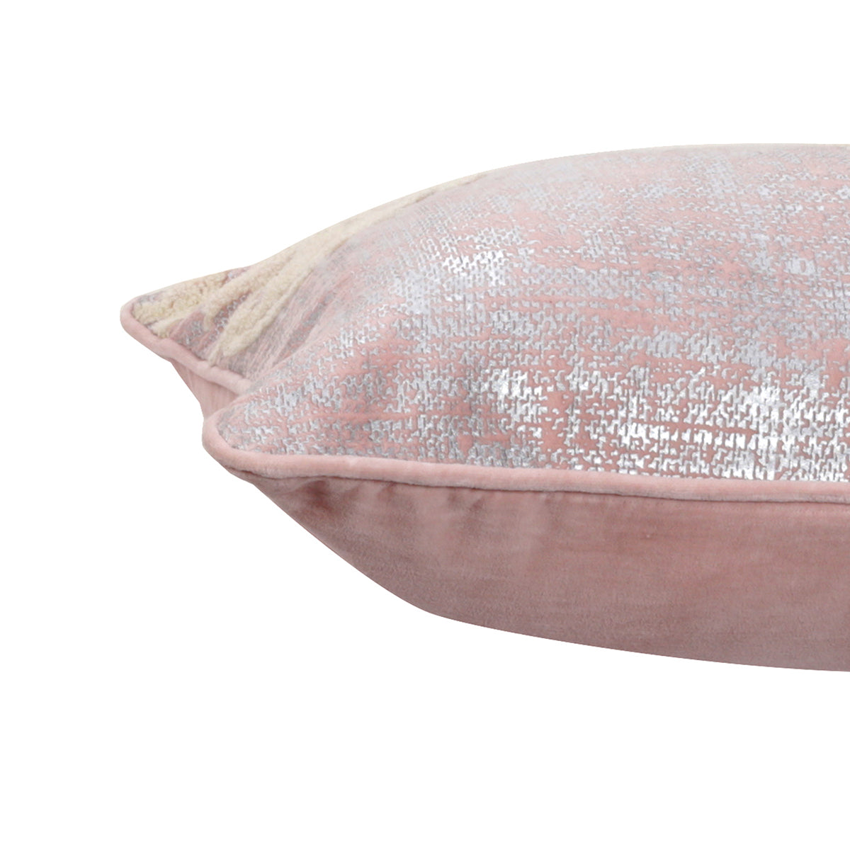 Floral Twrill Foil Print Cushion Cover