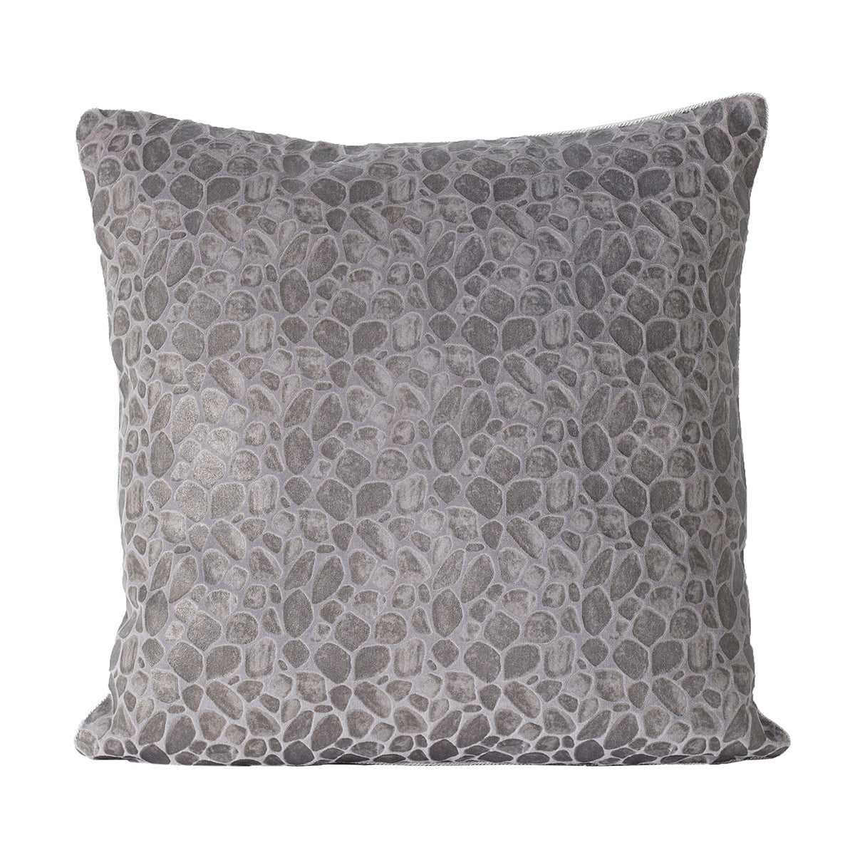 Grandeur Ore-Rerun 100%Cotton Grey FoilPrintedCushionCover
