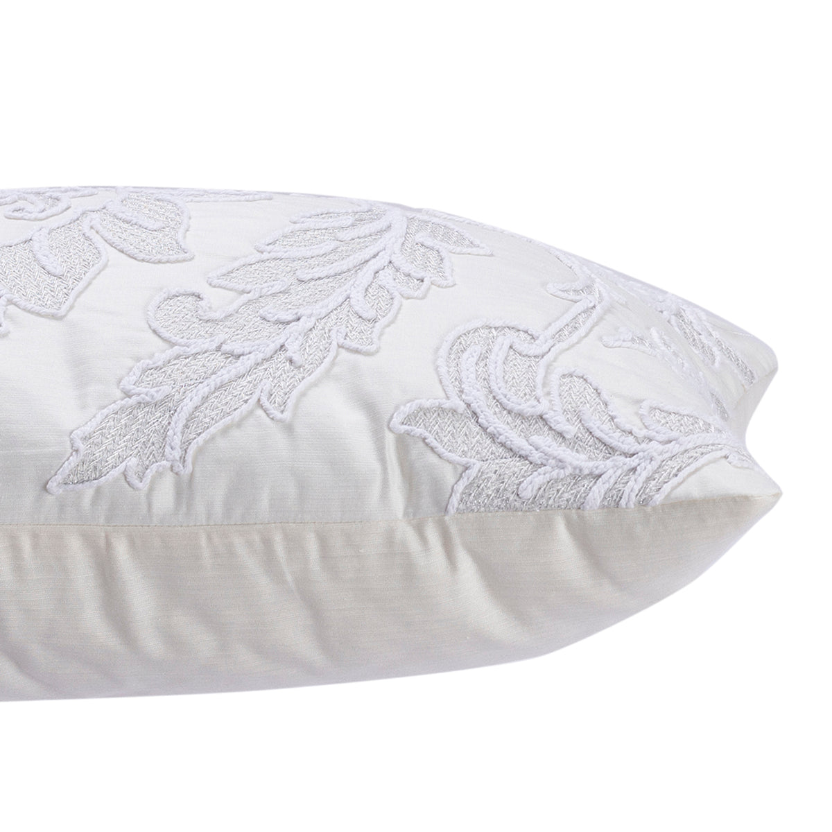 Nostalgic Attire Fancy Finest Beige Embroidered Cushion Cover