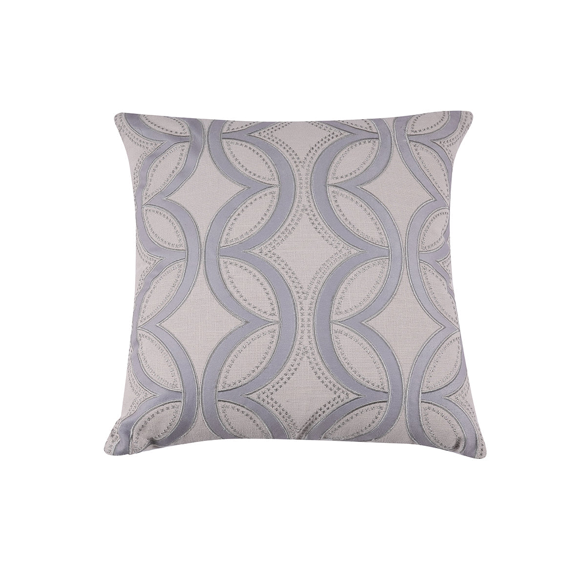 Classical Ornate Harlequin Curves Cushion Cover Neutral
