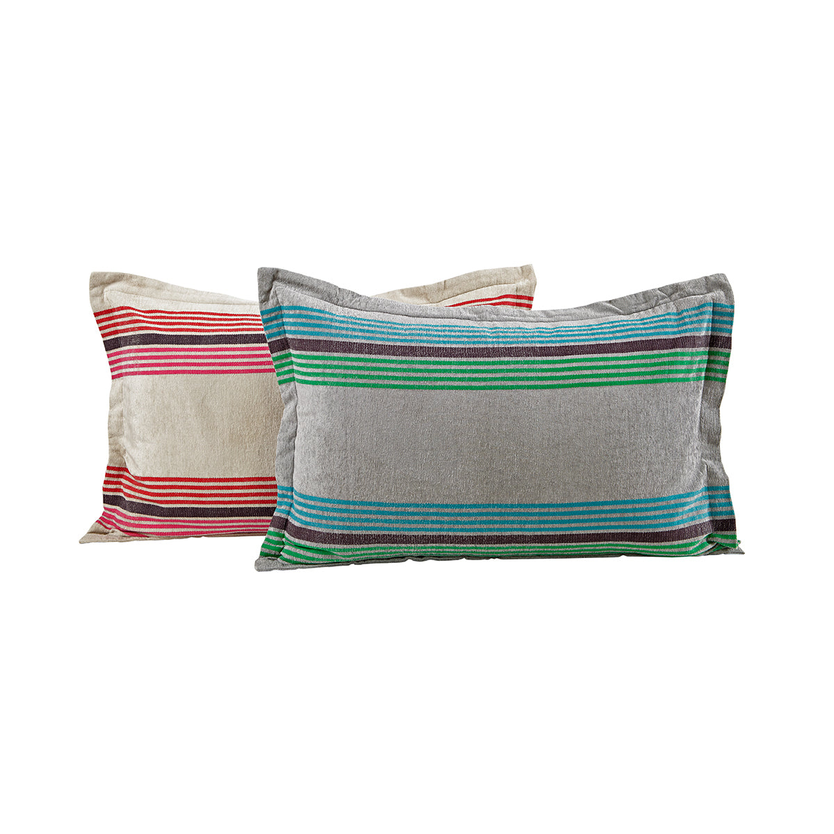 Hues Woven Metro Stripe Pillow Sham Set Blue