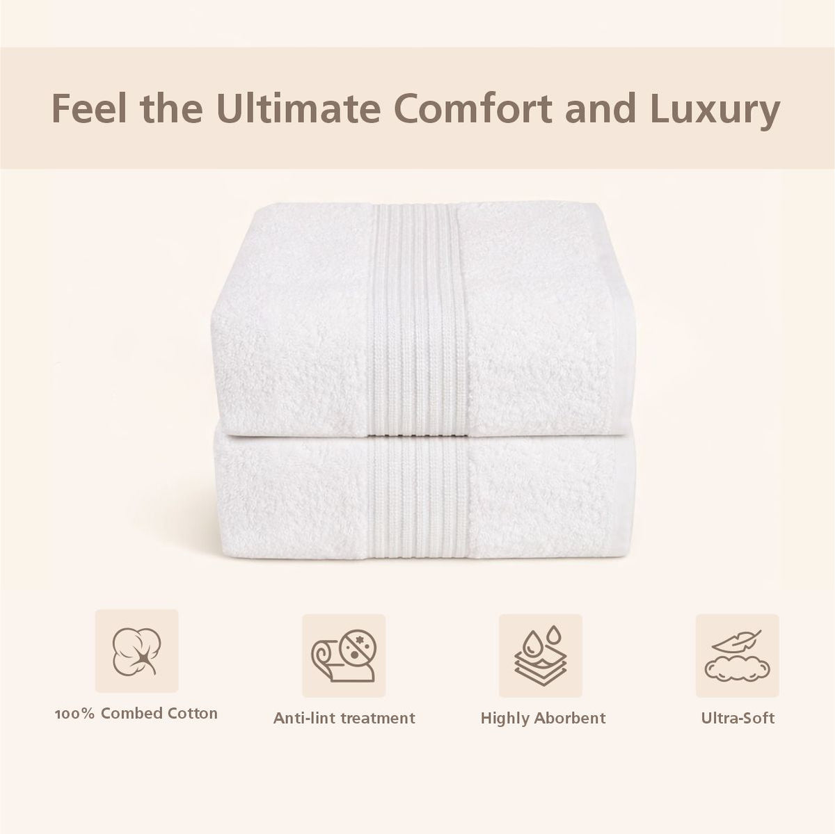 Jeneth Ultra-soft and highly absorbant Ash Grey Towel