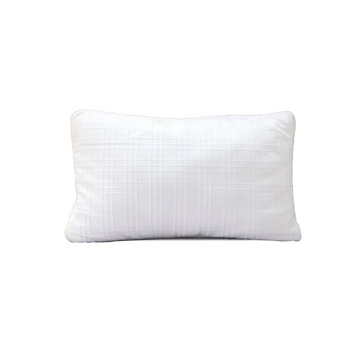 Skin-friendly fabric and posture supporting contour white Pillow