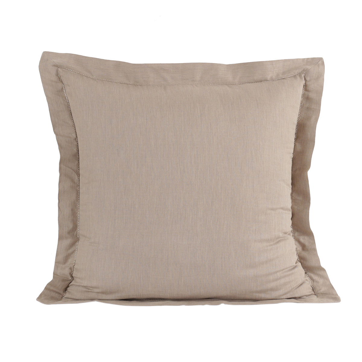 Emmie 100% Natural Egyptian Cotton with Hemm Stitch 2PC Pillow Case Euro Set