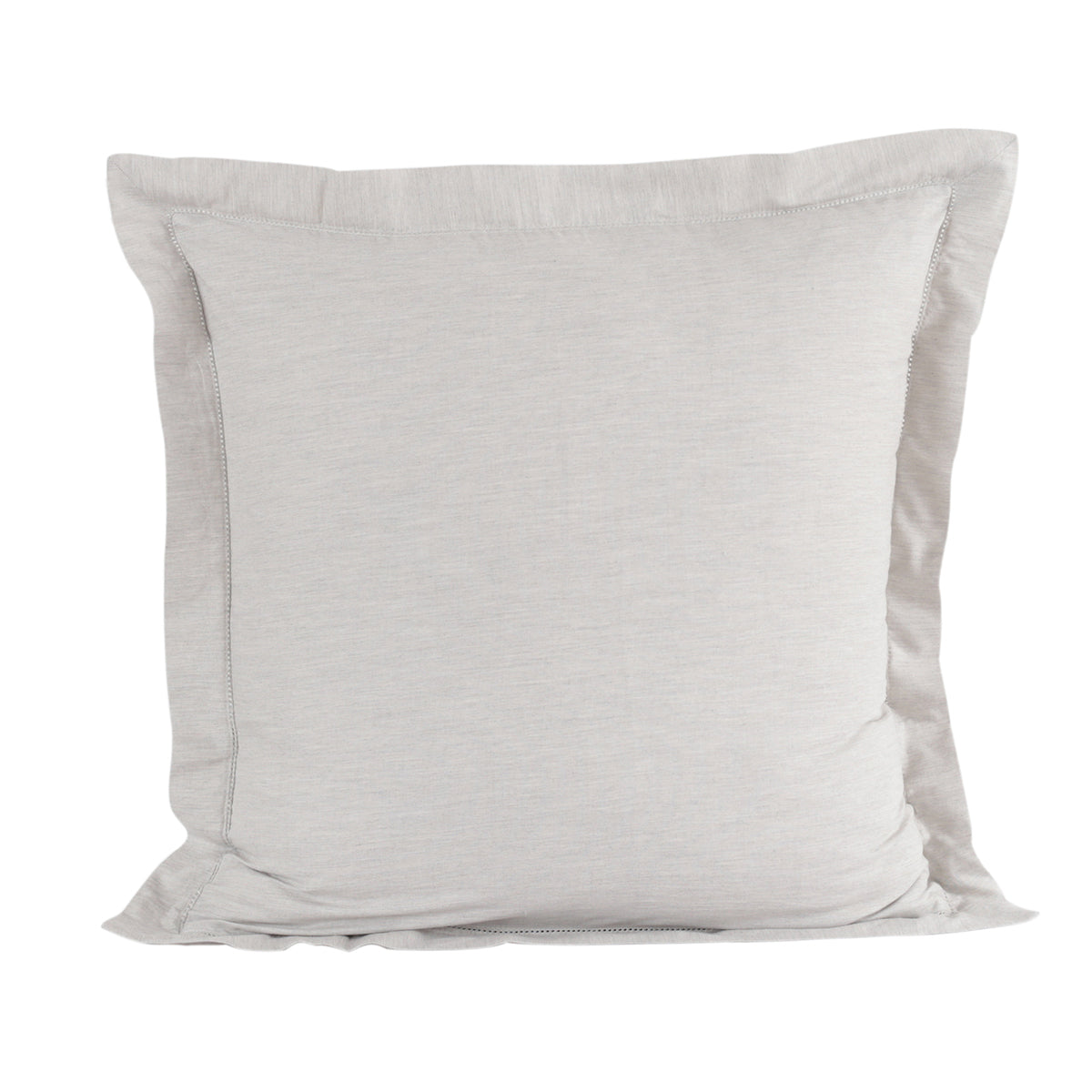 Emmie 100% Natural Egyptian Cotton with Hemm Stitch 2PC Pillow Case Euro Set