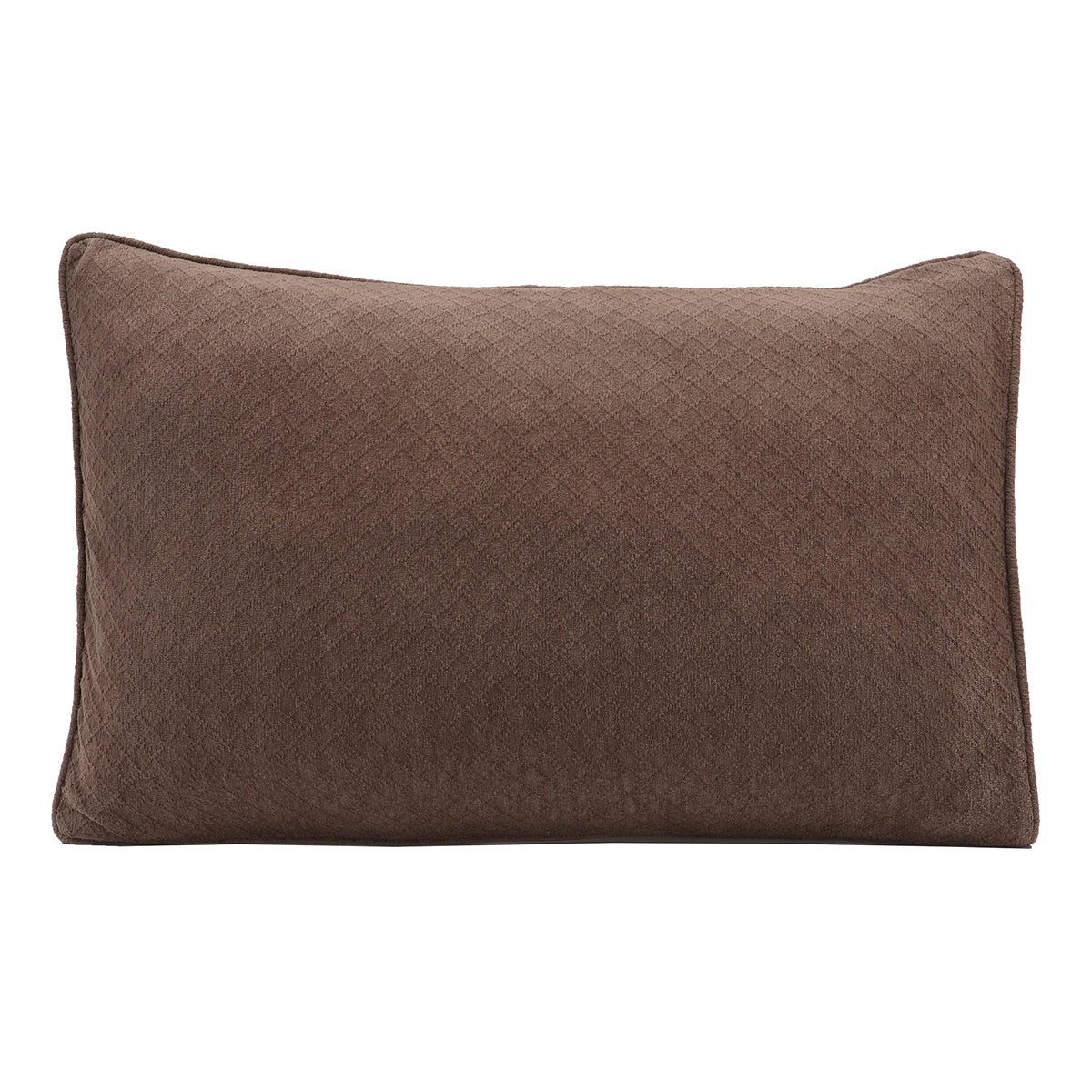 Blaize 100% Cotton Solid Weave Brown Pillow Sham Set