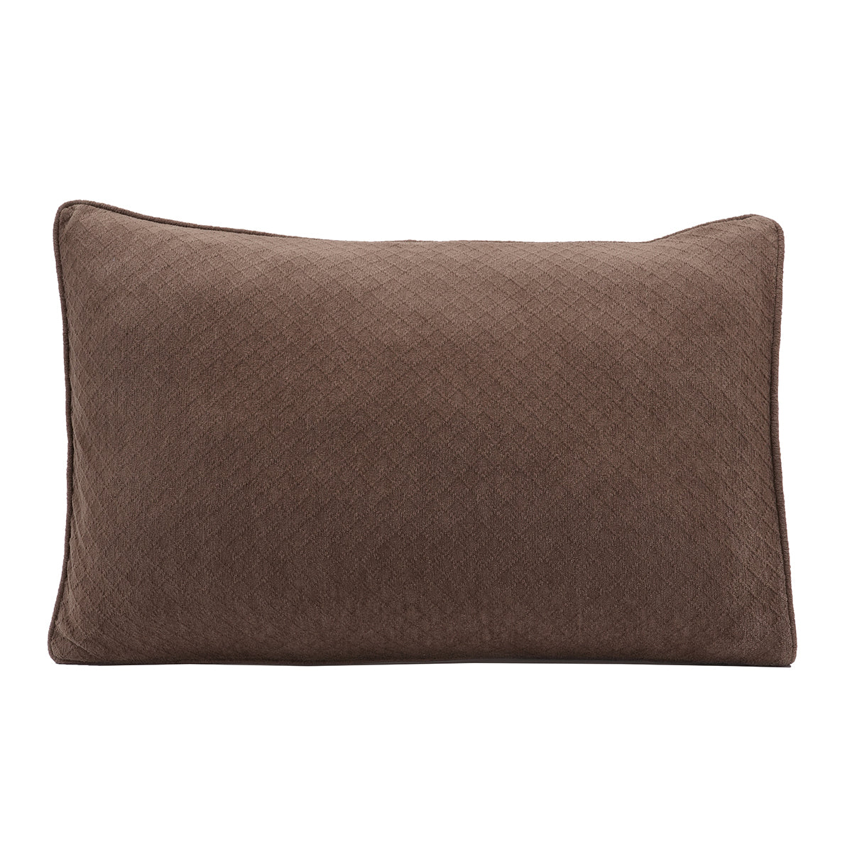 Blaize 100% Cotton Solid Weave Brown Pillow Sham Set