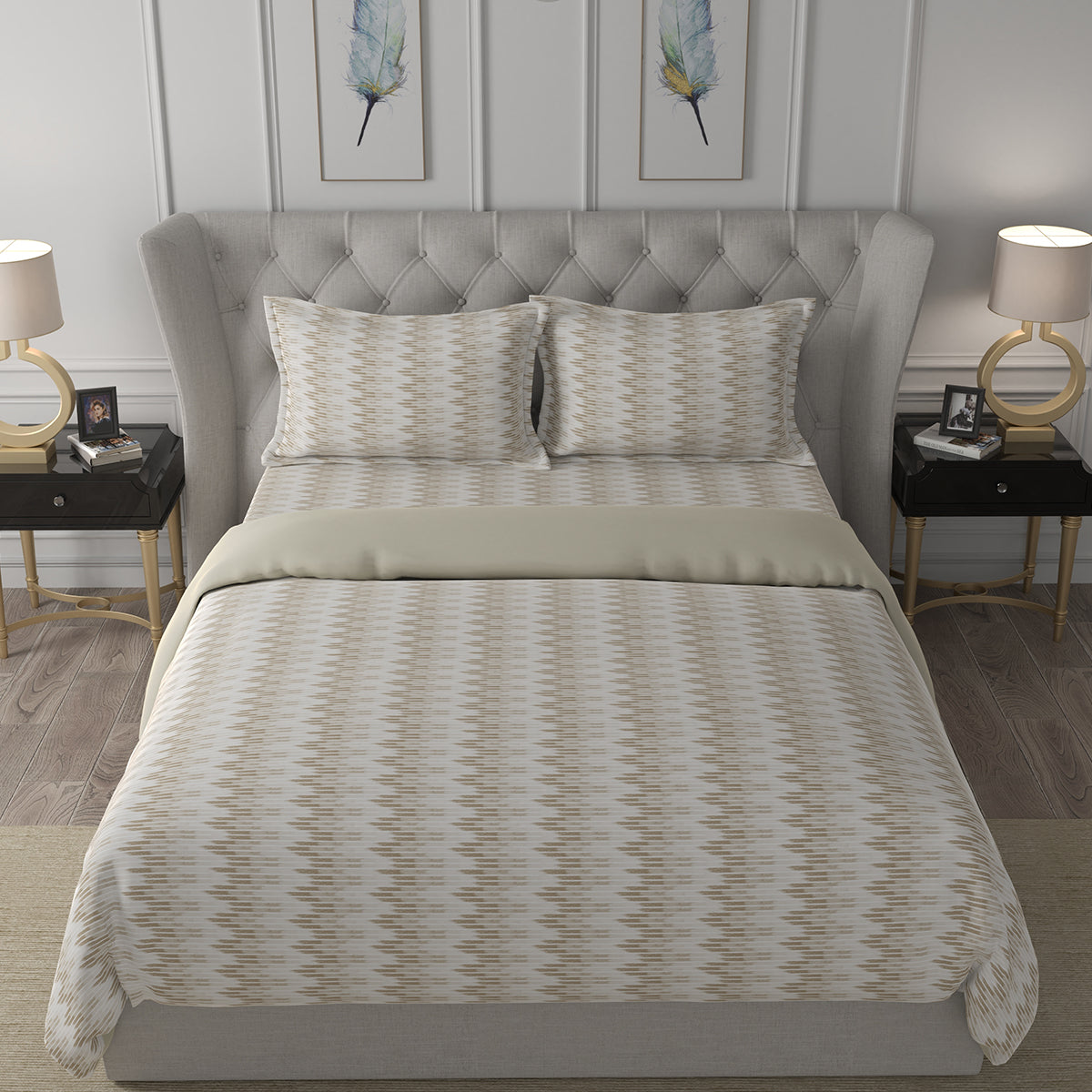 Hermosa Exotic Bouquet Asher Neutral Quilt