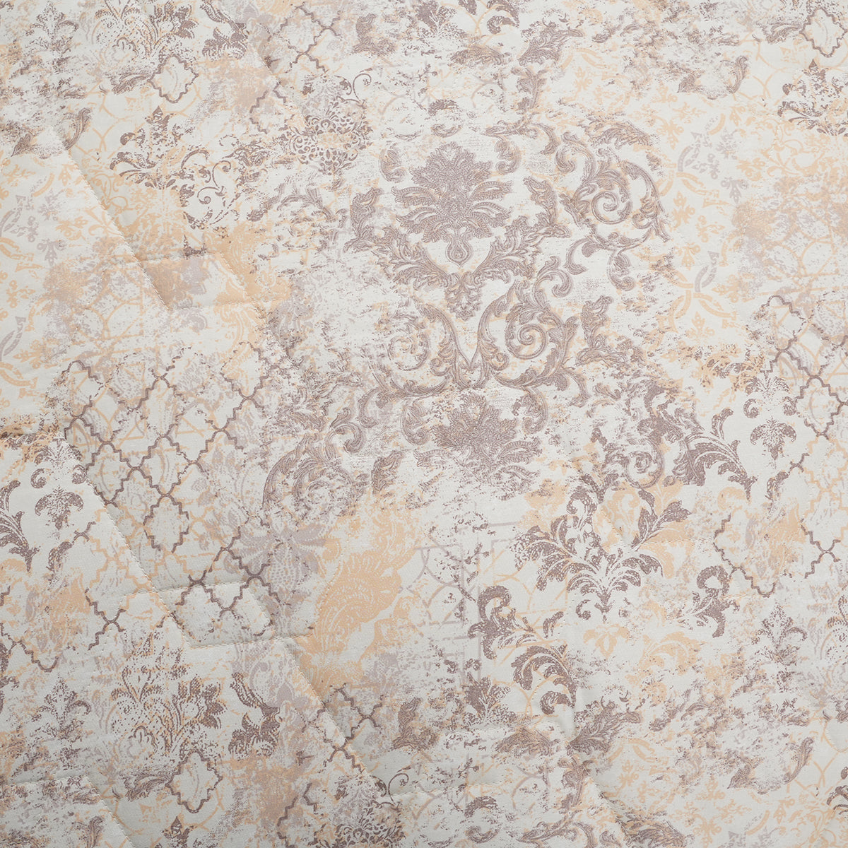 PBS Refined Retro Nouvel Damask Neutral Summer AC Quilt/Quilted Bed Cover/Comferter