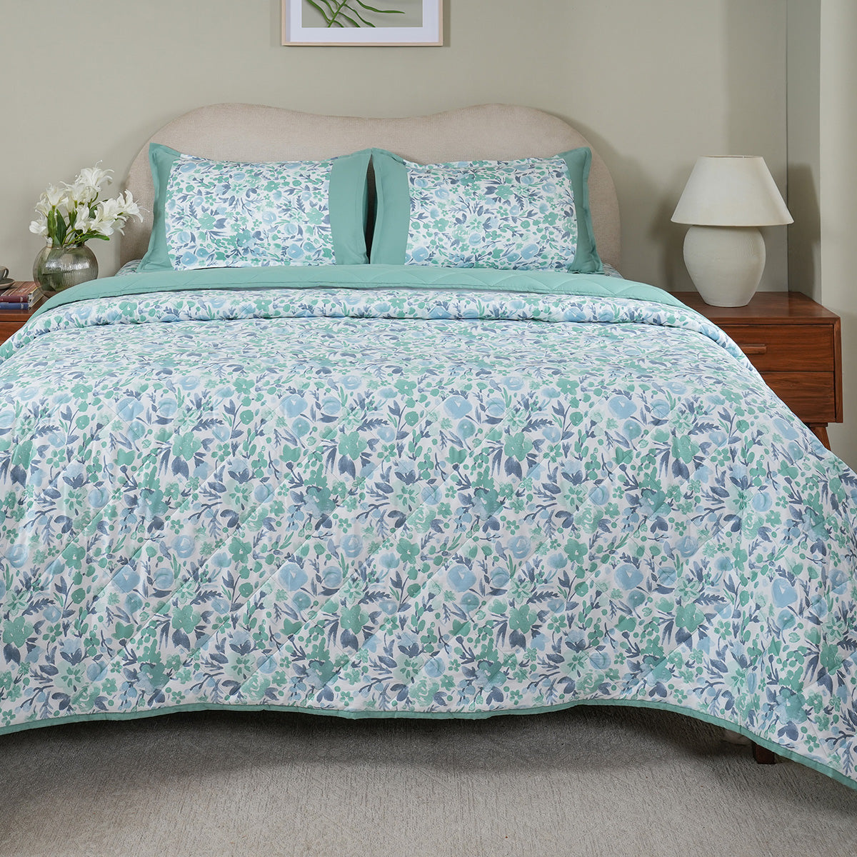 Sensory Bloom Zesty extremely Cozy Aqua Quilt
