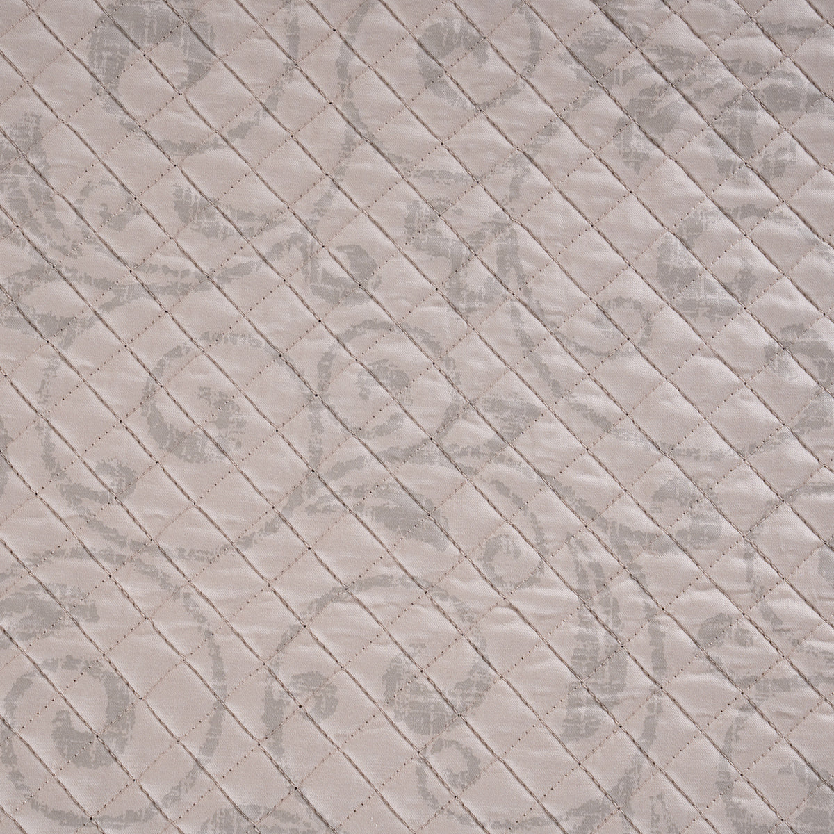 Classical Ornate Seamless Scroll Quilt/Quilted Bed Cover Neutral