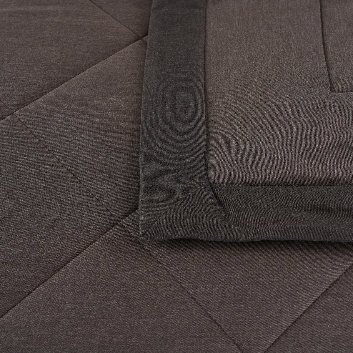 Emmie 100% Natural Cotton Filling Light Weight Winter Quilt Brown