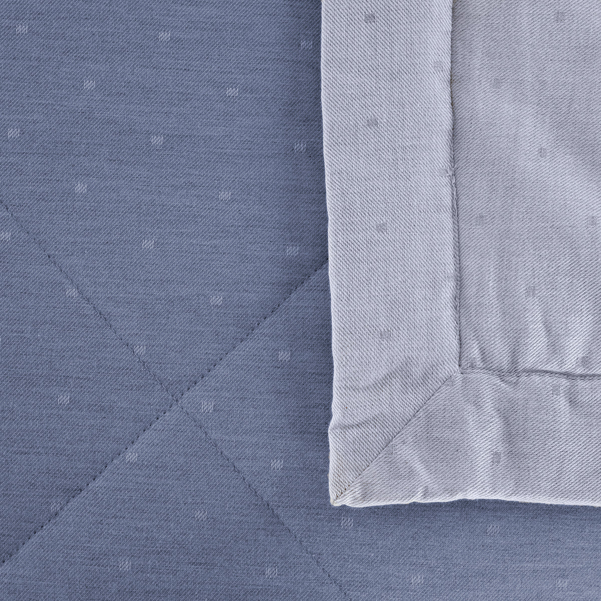 Muted Dot 100% Natural Cotton Filling Summer AC Quilt/Quilted Bed Cover/Comforter Blue