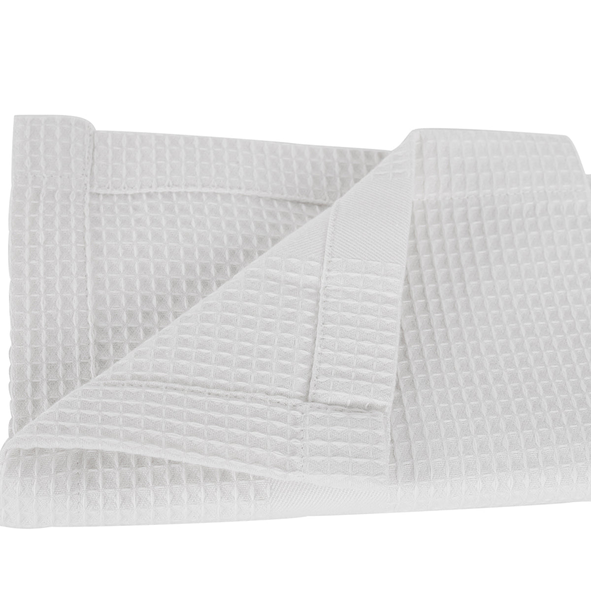 Catalina Waffle Antimicrobial Antifungal Super Absorbent Quick Dry Gym/Travel White Towel